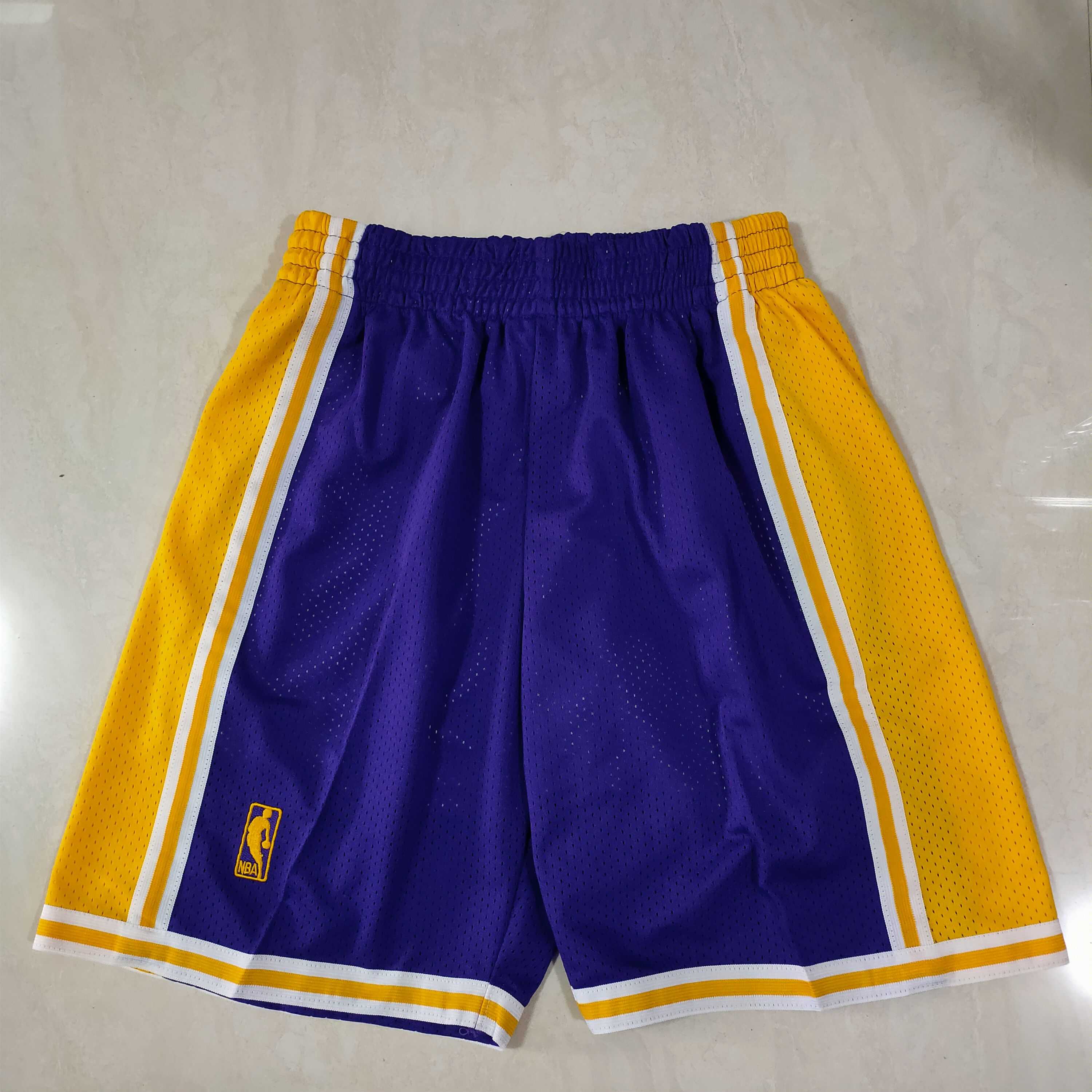 Men NBA Los Angeles Lakers Purple Shorts 04161